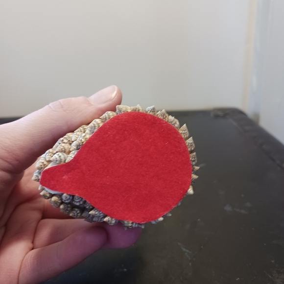 Vintage Sea Shell Owl Figurine Folk Art Bird Statue Beach Decor Miniature - Picture 7 of 7